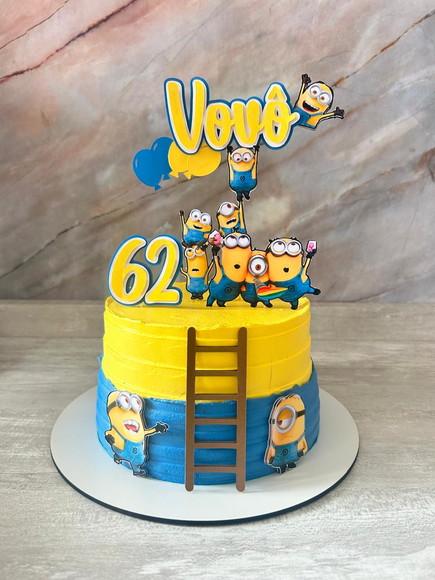 Topo de Bolo Minions