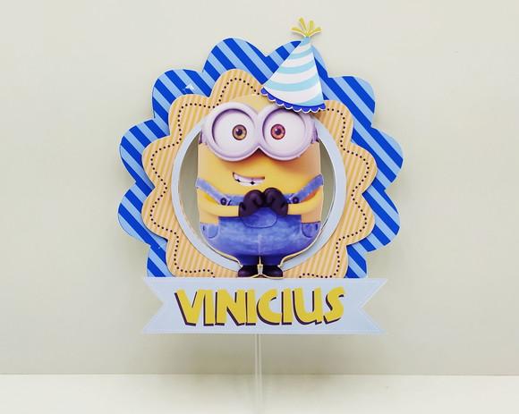 Topo de Bolo Minions