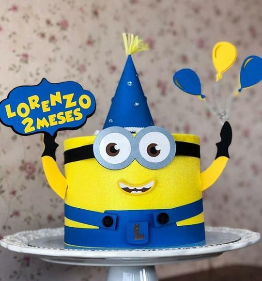 Topo de Bolo Minions