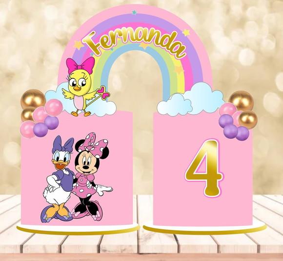 Topo de Bolo Minnie
