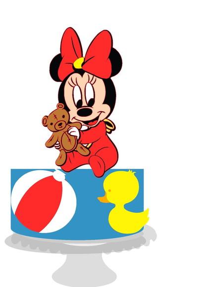 Topo de Bolo Minnie