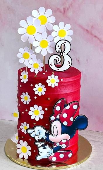 Topo de Bolo Minnie