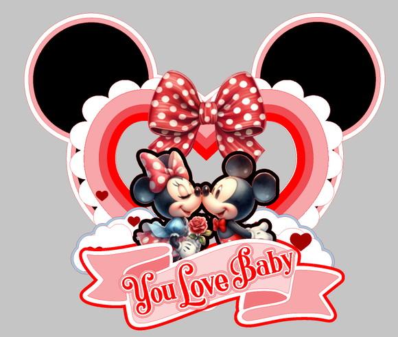 Topo de Bolo Minnie e Mickey