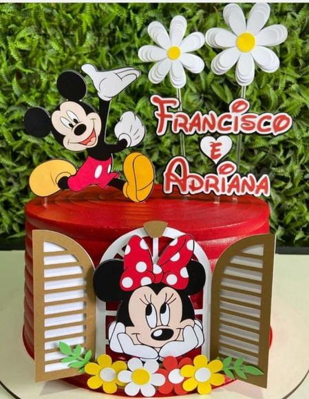 Topo De Bolo Minnie