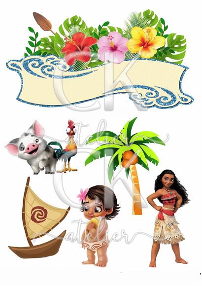 Topo de Bolo Moana