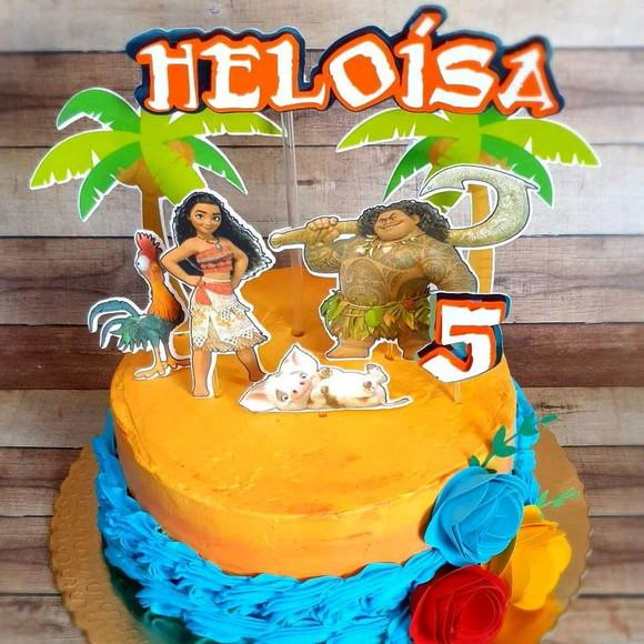 Topo de Bolo Moana