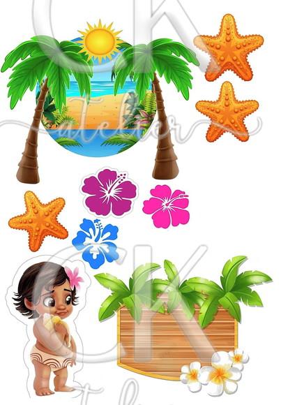 Topo de Bolo Moana