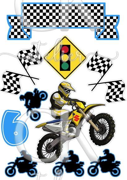 Topo de Bolo Moto cross
