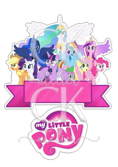 Topo de Bolo My Little Poney
