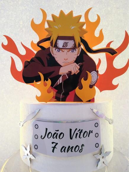 Topo de Bolo Naruto