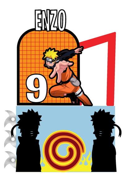 Topo de Bolo Naruto