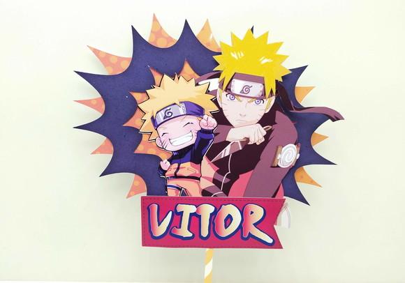 Topo de Bolo Naruto