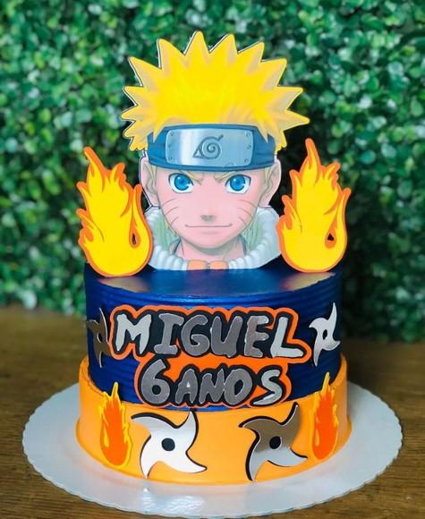 Topo de Bolo Naruto