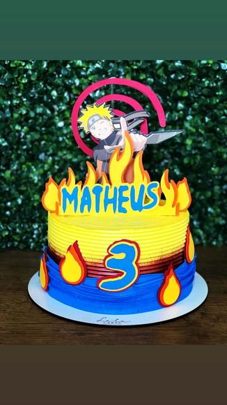 Topo de Bolo Naruto