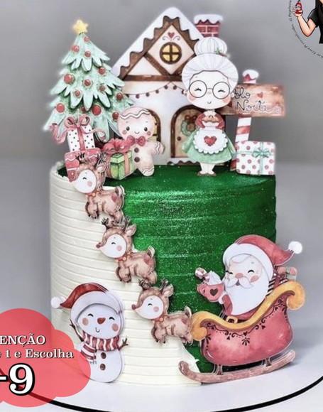 Topo de Bolo Natal