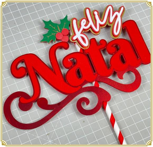 Topo de Bolo Natal