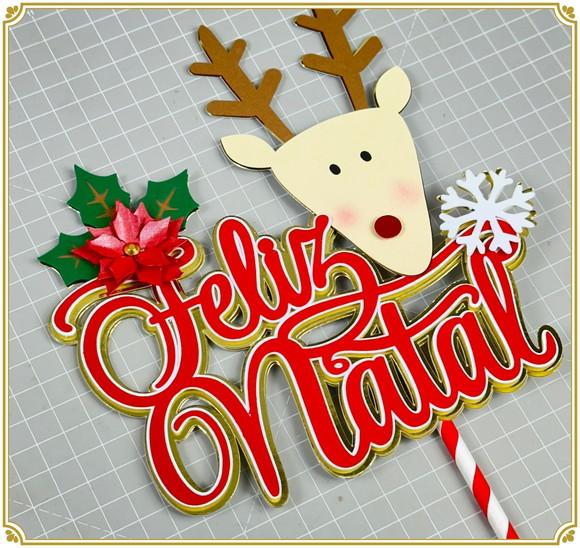 Topo de Bolo Natal