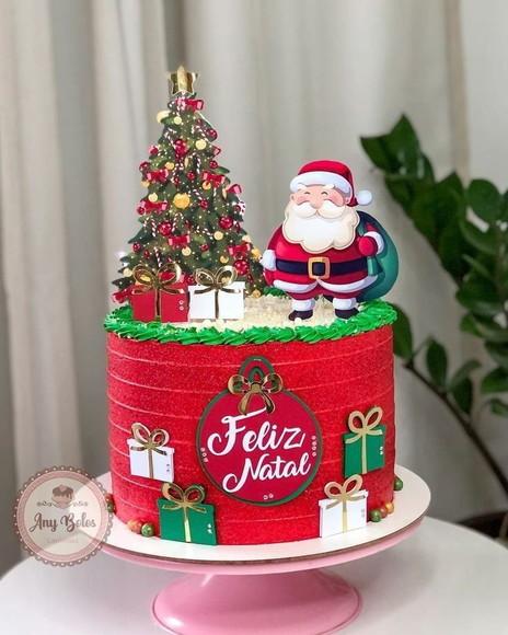 Topo de Bolo Natal