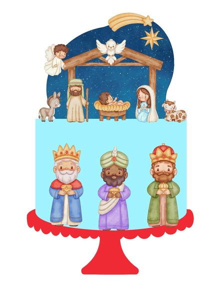 Topo de Bolo Natal