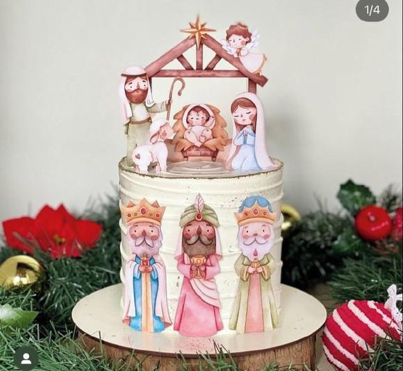 Topo de Bolo Natal
