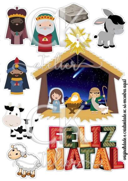 Topo de Bolo Natal