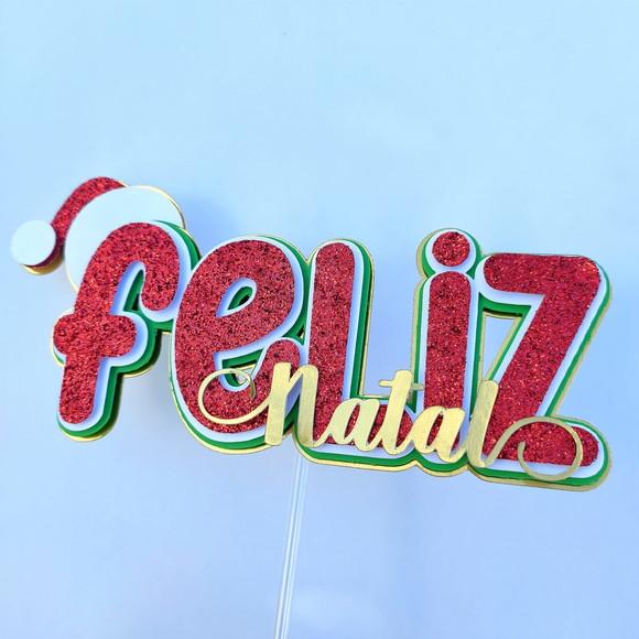 Topo de Bolo Natal