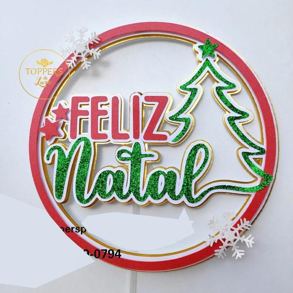 Topo de Bolo Natal