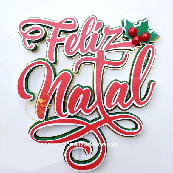 Topo de Bolo Natal
