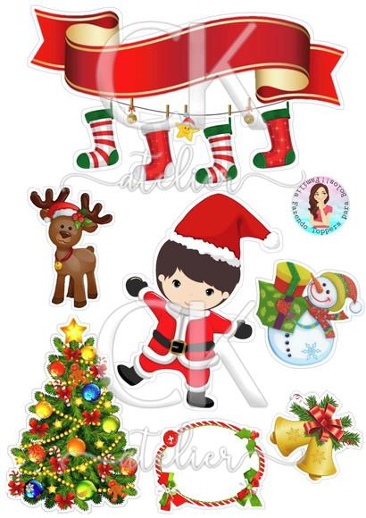 Topo de Bolo Natal