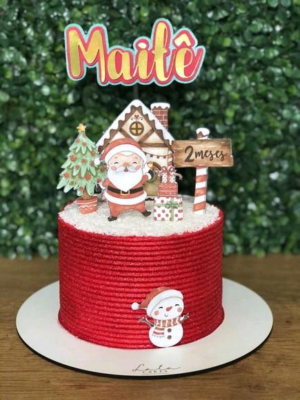 Topo de Bolo Natal