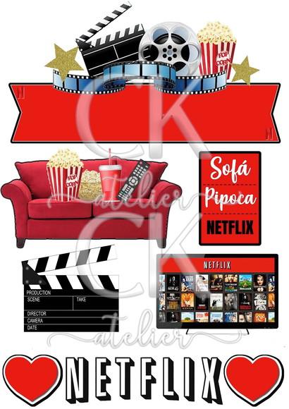Topo de Bolo Netflix