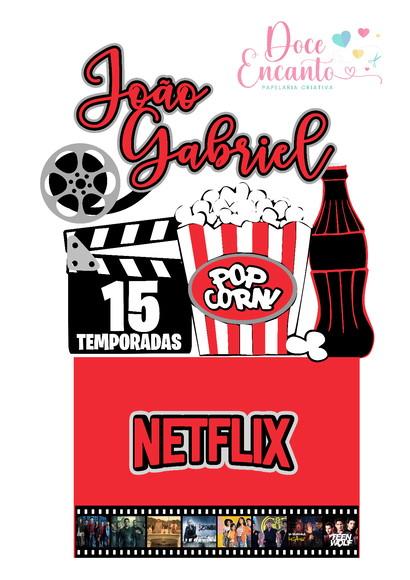Topo de Bolo Netflix