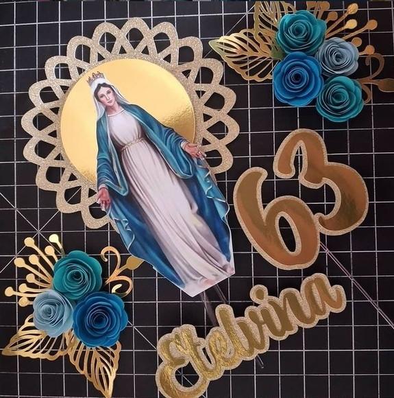 Topo de Bolo Nossa Senhora