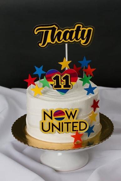 Topo de Bolo Now United