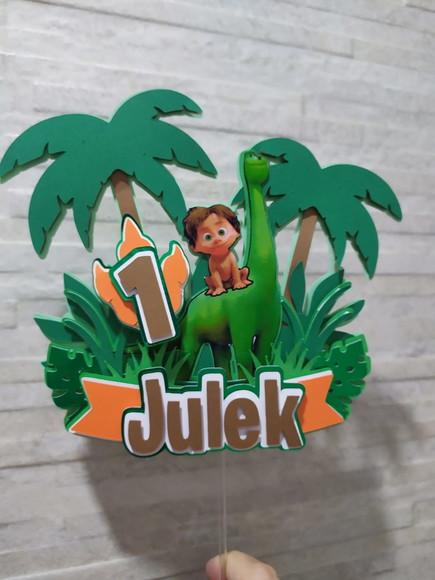 Topo de Bolo o Bom Dinossauro