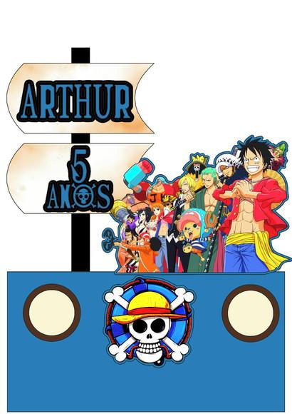Topo de Bolo One Piece