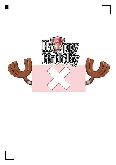 Topo de Bolo One Piece