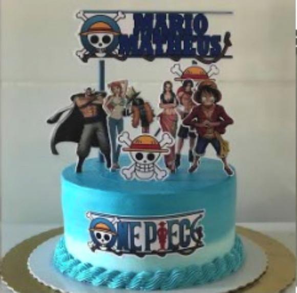 Topo de Bolo One Piece