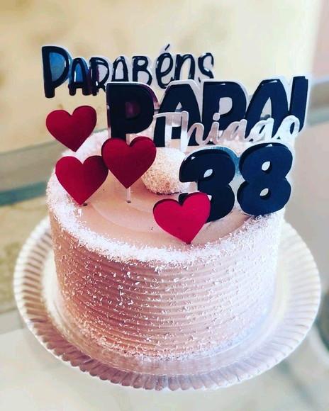 Topo de Bolo Parabéns Papai