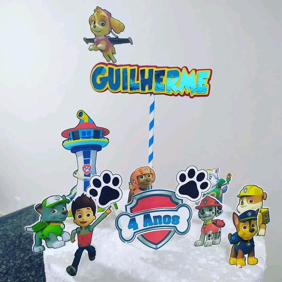 Topo de Bolo Patrulha Canina