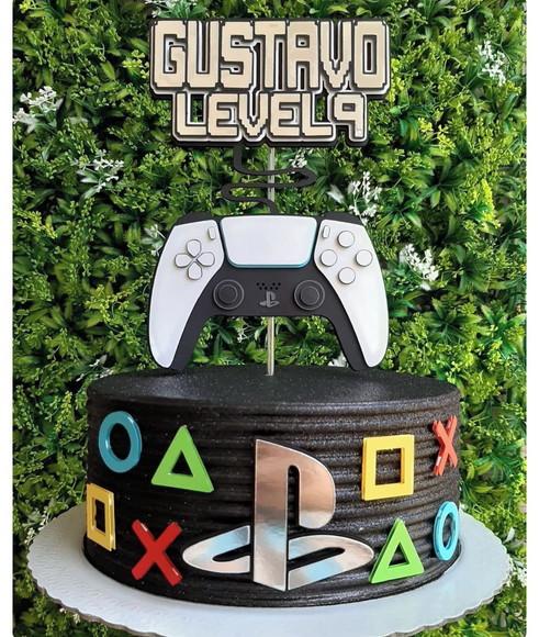 Topo de Bolo Playstation 5