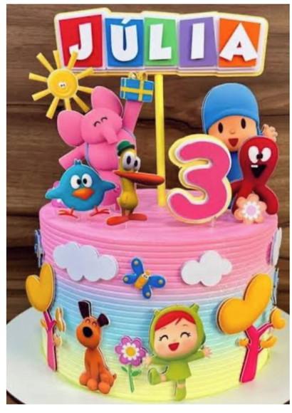 Topo de Bolo Pocoyo