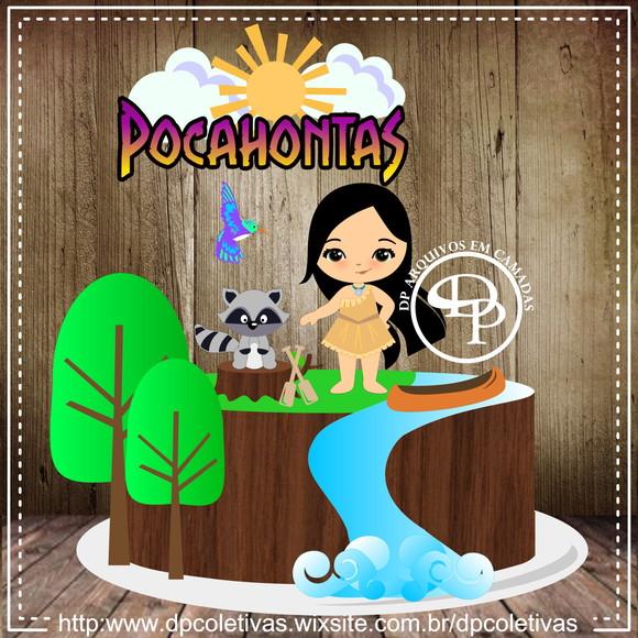 Topo de Bolo Pocahontas