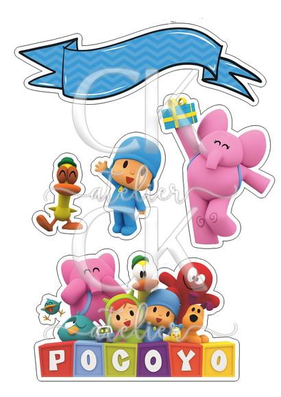 Topo de Bolo Pocoyo