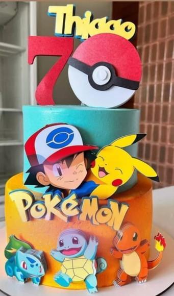 Topo de Bolo Pokemon