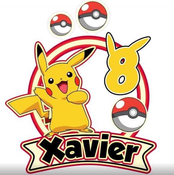 Topo de Bolo Pokemon