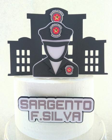 Topo de Bolo Policia