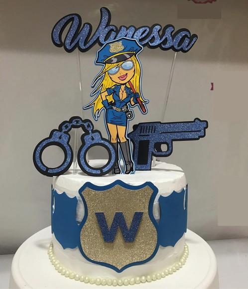 Topo de Bolo Policia