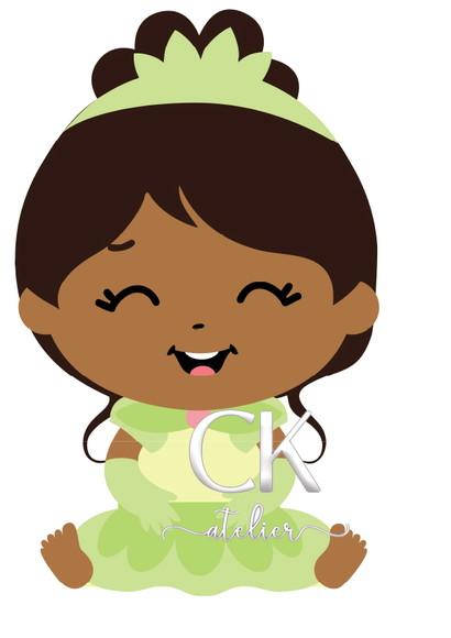 Topo De Bolo Princesa Tiana