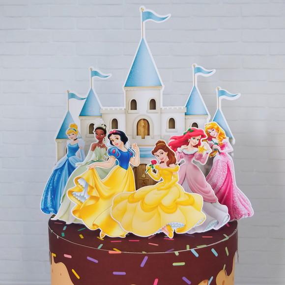 Topo De Bolo Princesas Disney